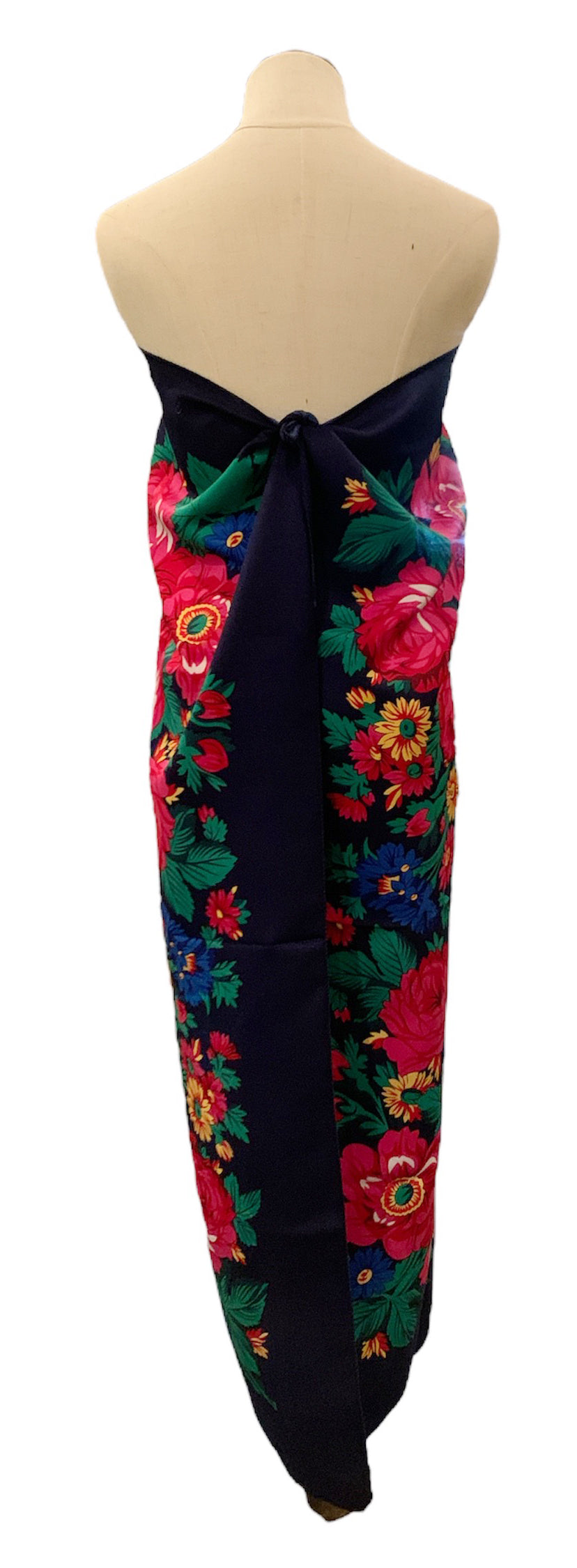Flower Shawl ,Flower scarf. Traditional Rose Print, Accessories,Native American Style
