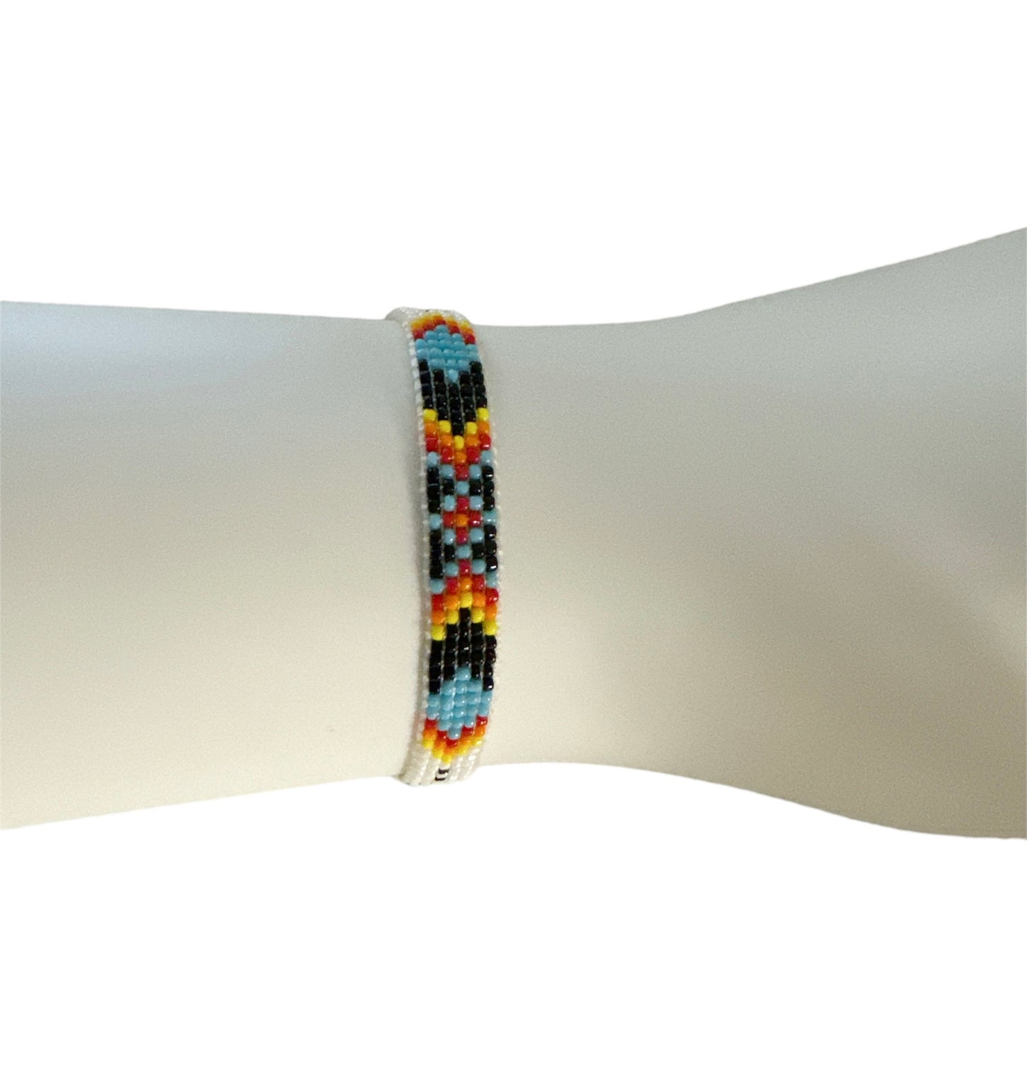 Southwest Native American Inspired adjustable Beaded Bracelet Jewelry