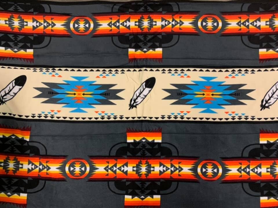 Southwest Design fleece kid blanket