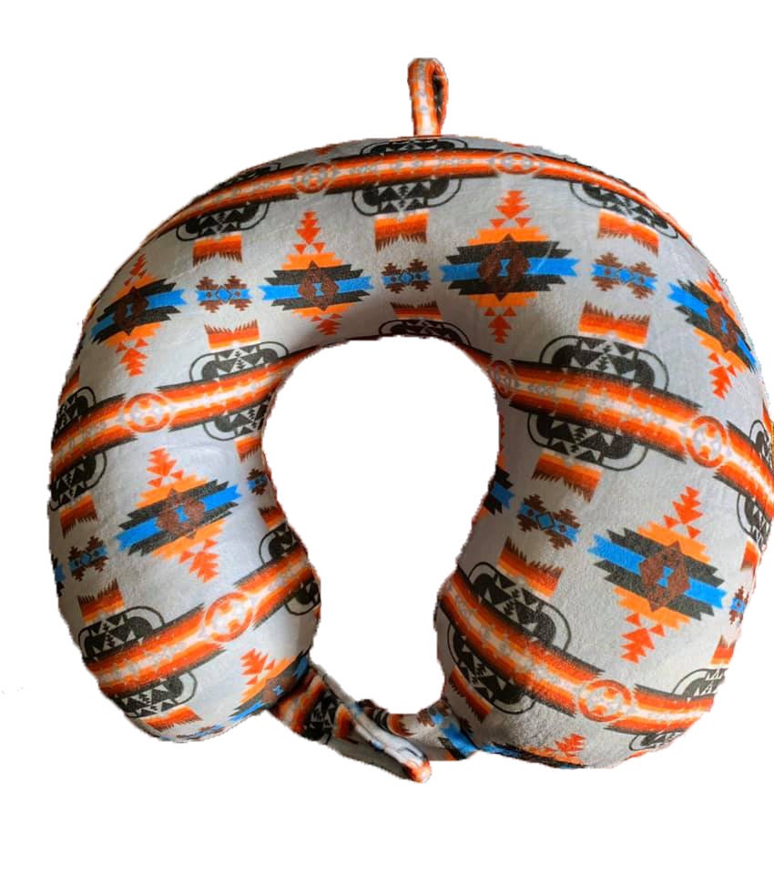 Southwest Native American Style Design U-Shaped Travel Neck Cushion for Car and Airplane, Neck Pillow