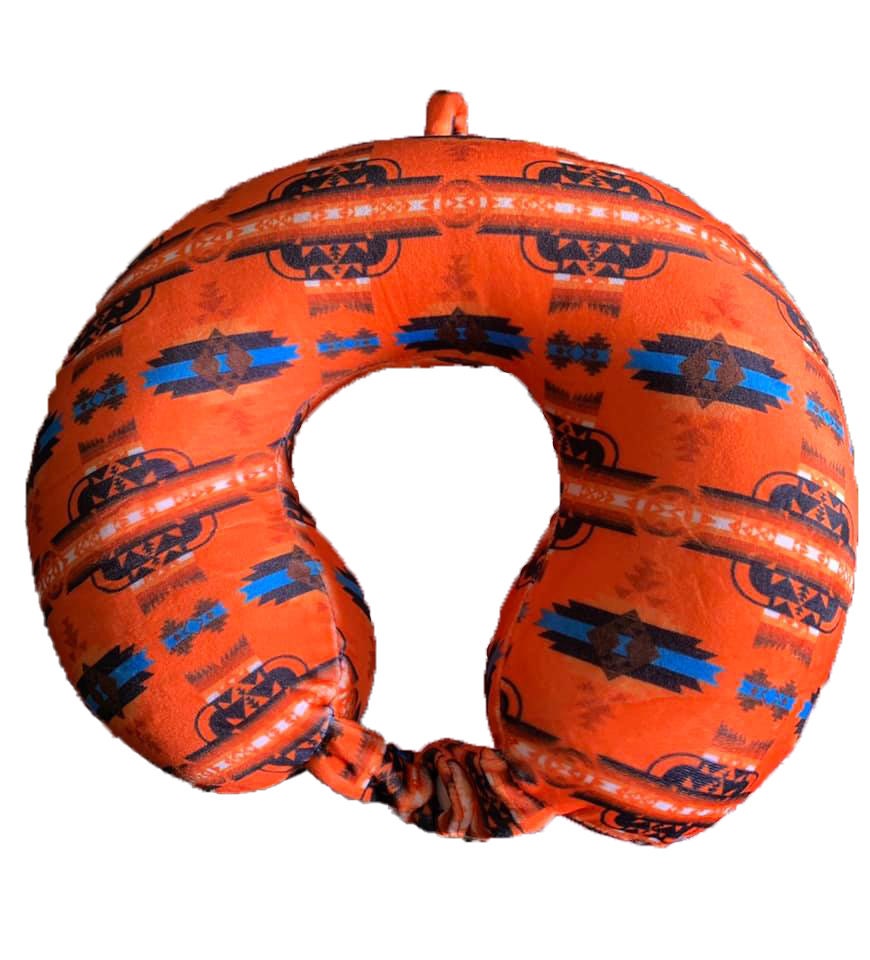 Southwest Native American Style Design U-Shaped Travel Neck Cushion for Car and Airplane, Neck Pillow