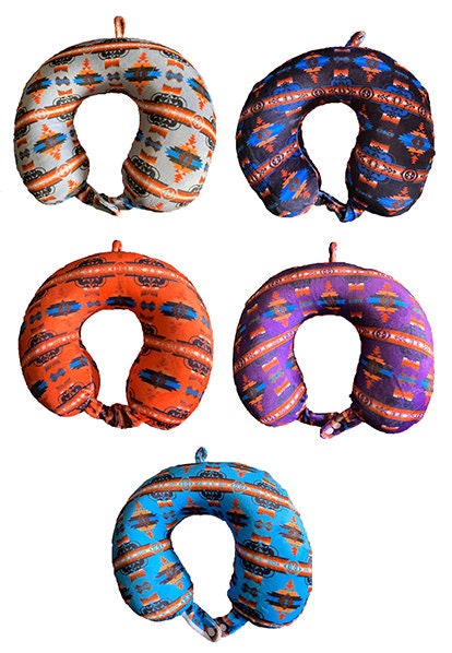 Southwest Native American Style Design U-Shaped Travel Neck Cushion for Car and Airplane, Neck Pillow