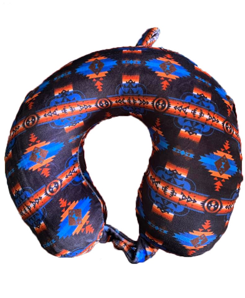 Southwest Native American Style Design U-Shaped Travel Neck Cushion for Car and Airplane, Neck Pillow