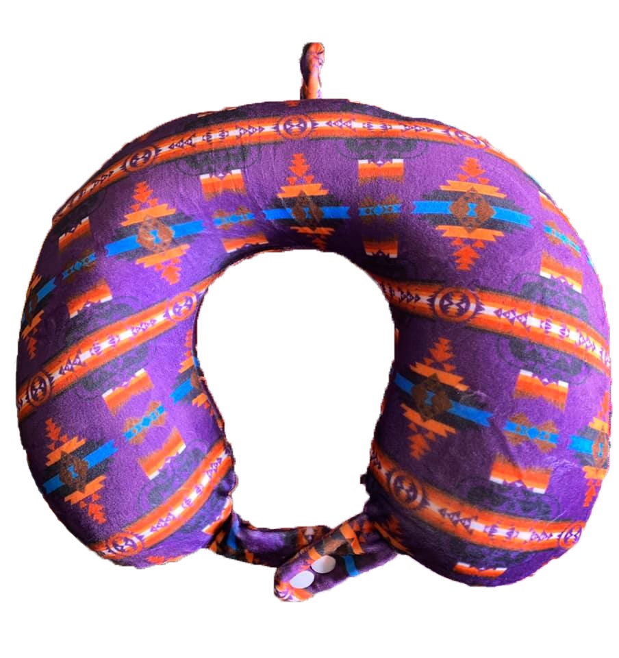 Southwest Native American Style Design U-Shaped Travel Neck Cushion for Car and Airplane, Neck Pillow