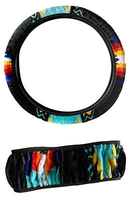Southwest Design Seat Belt Cover and Steering Wheel Cover