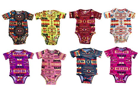 southwest native Style baby summer bodysuit
