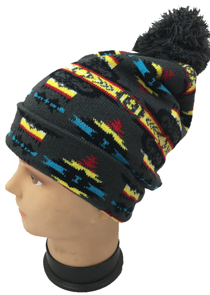 Kids Native American Style Design Kids Knit Hats