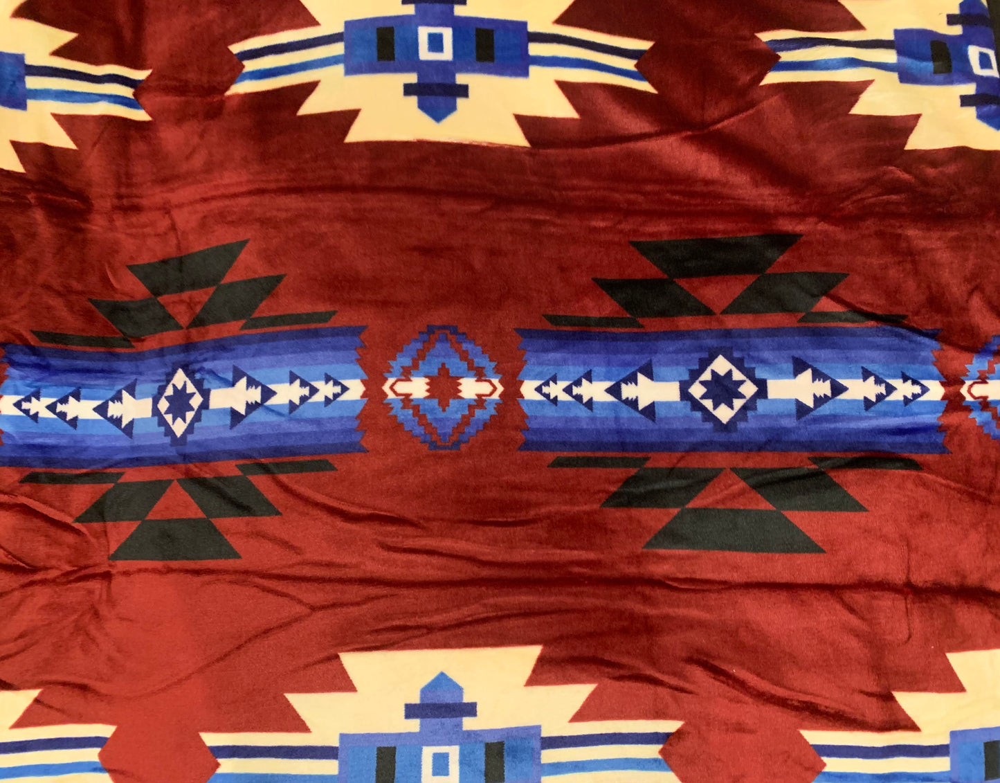 Native American Design Super Soft Queen Size Reversible Blanket