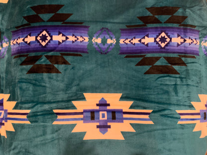 Native American Design Super Soft Queen Size Reversible Blanket