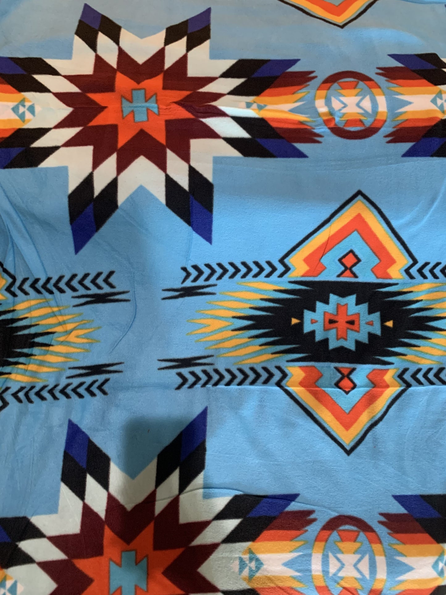 Native American style design fleece blanket full size