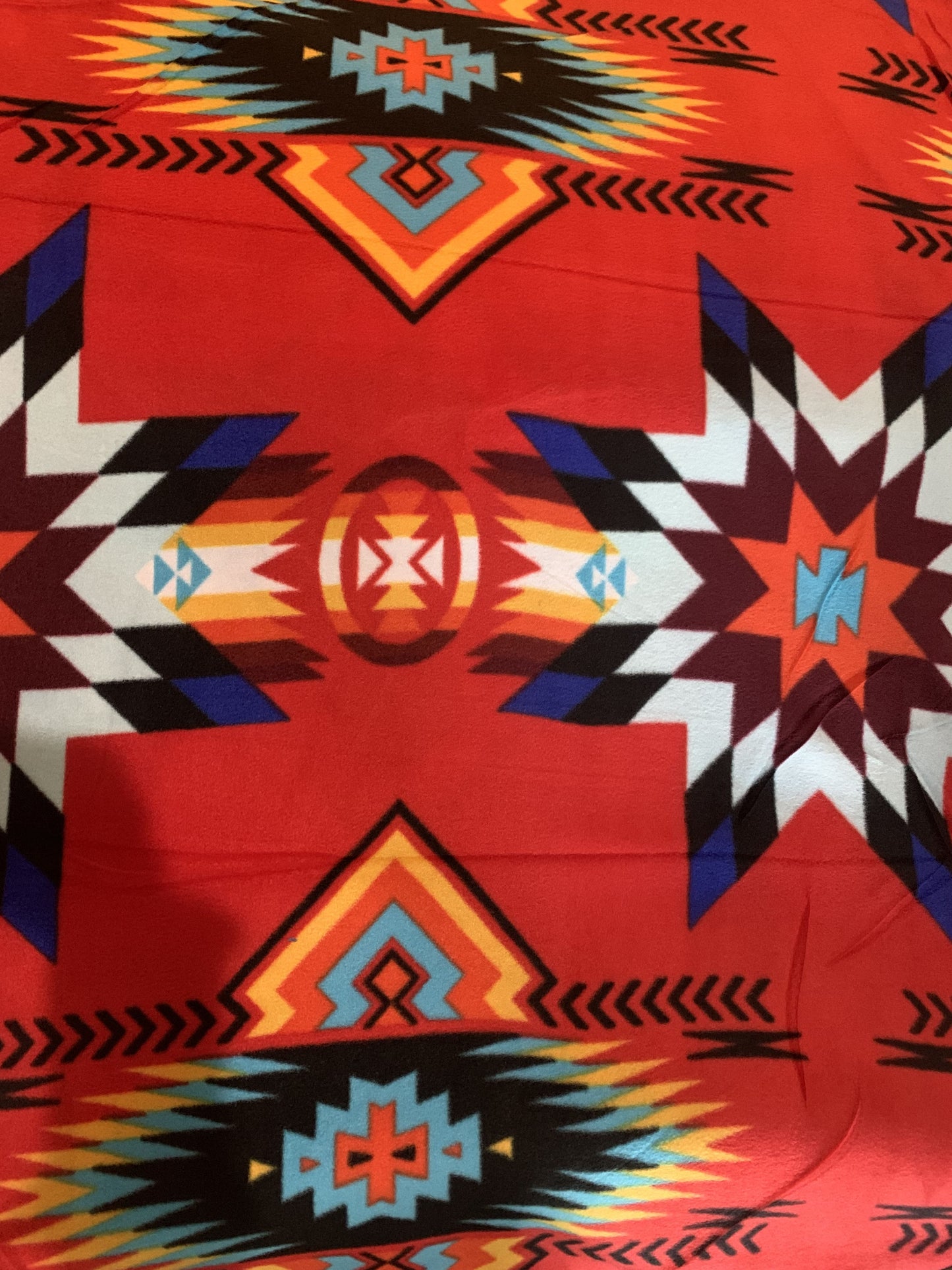 Native American style design fleece blanket full size