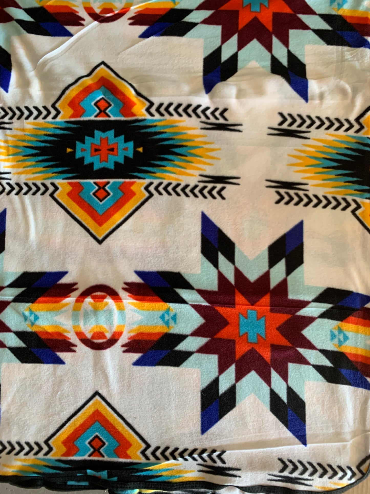 Native American style design fleece blanket full size