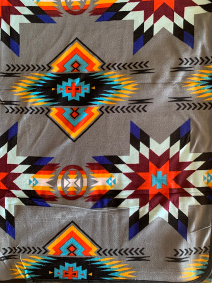 Native American style design fleece blanket full size