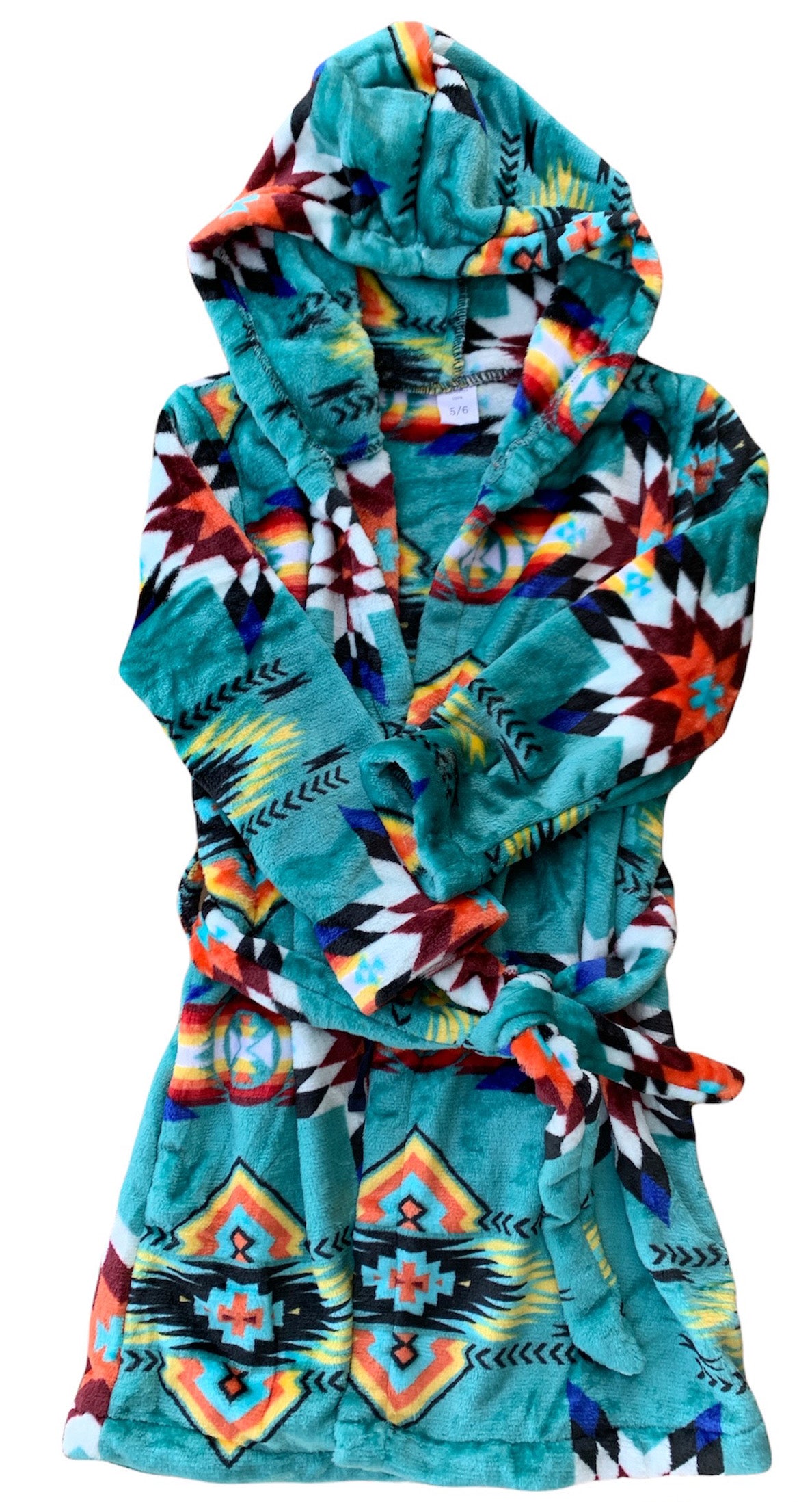 Native American Style Design Super Soft Kids Robes Pajamas