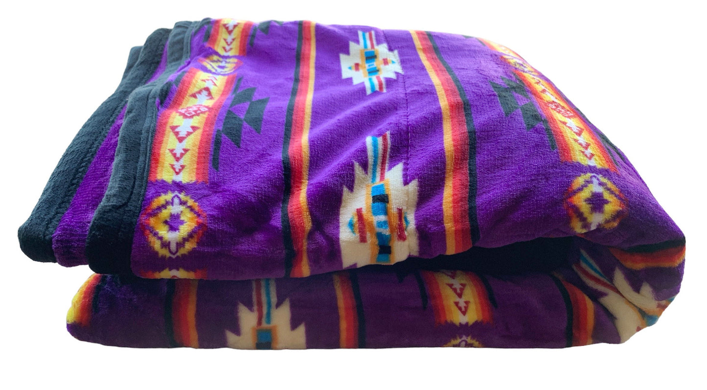 Native American Style Design Super soft and Thick Fleece Winter Warm Blanket