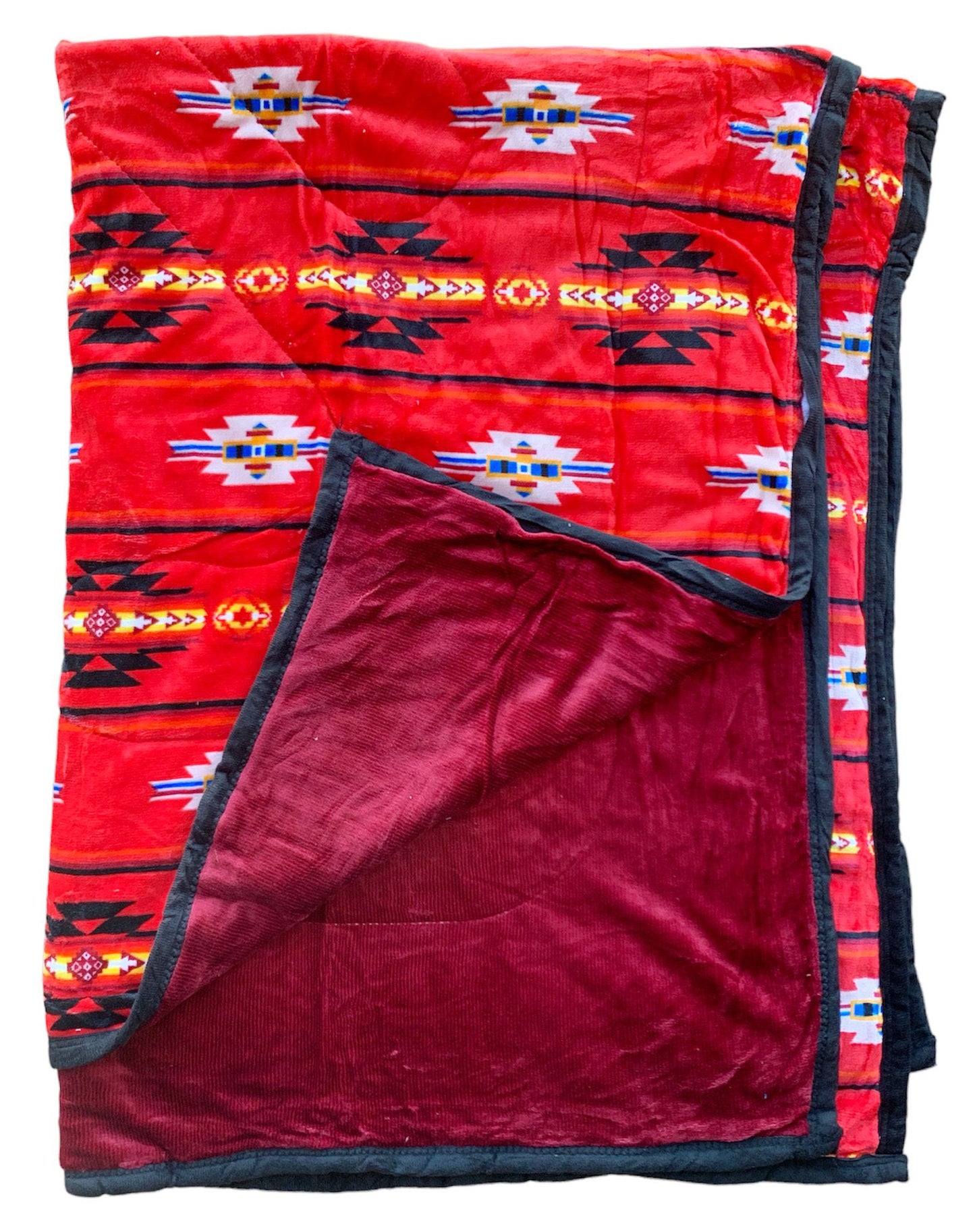 Native American Style Design Super soft and Thick Fleece Winter Warm Blanket