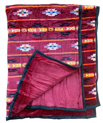 Native American Style Design Super soft and Thick Fleece Winter Warm Blanket