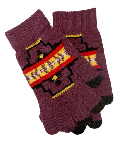 Native American Style Design Beanies Gloves Winter Hats Gloves