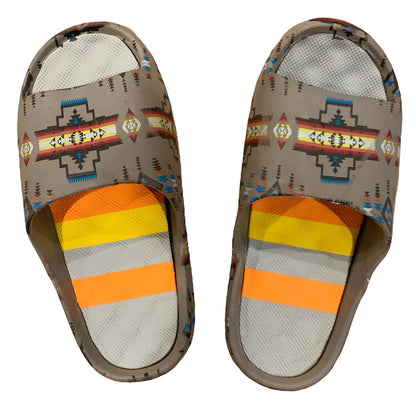 Native American Style Design Slide sandals/slippers For Men and Women