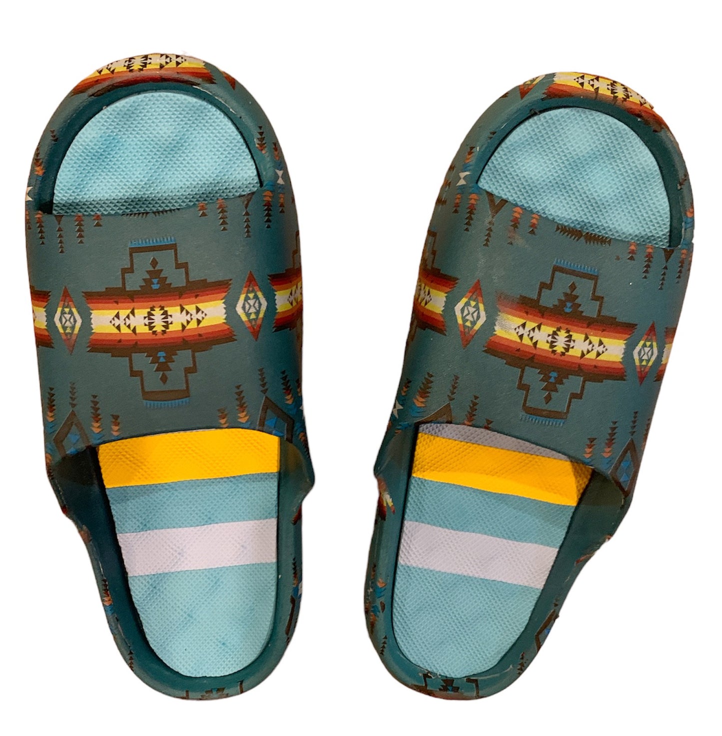 Native American Style Design Slide sandals/slippers For Men and Women