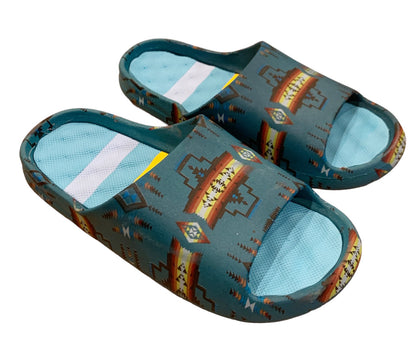 Native American Style Design Slide sandals/slippers For Men and Women