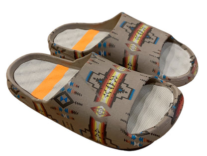 Native American Style Design Slide sandals/slippers For Men and Women