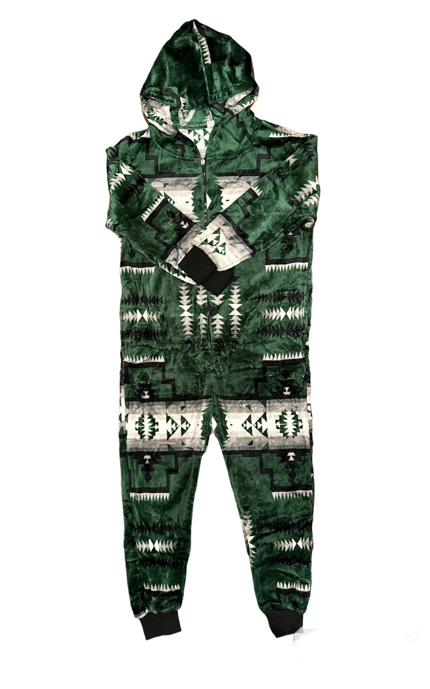 Native American Style Design Super Soft Adult One-piece Pajamas