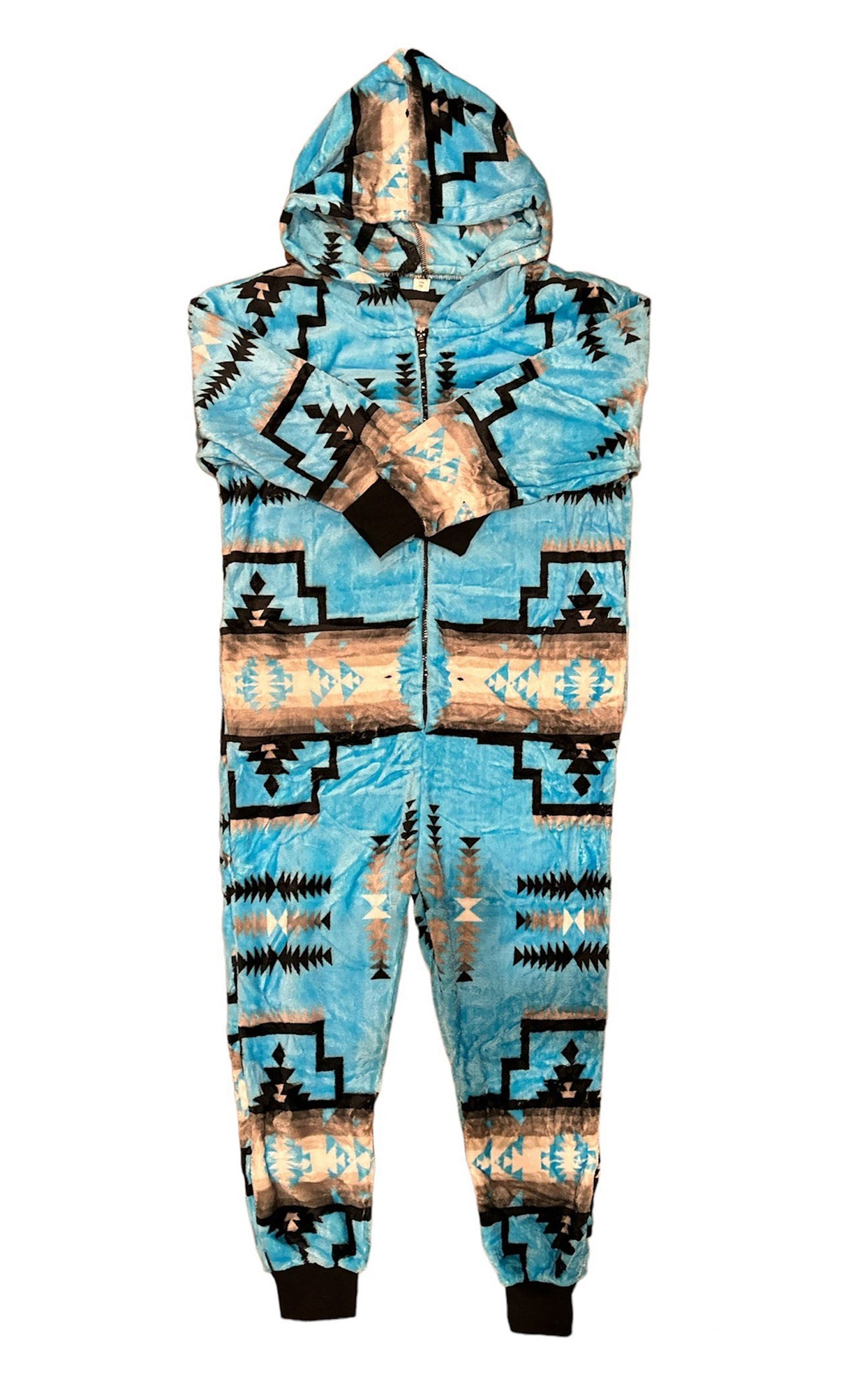 Native American Style Design Super Soft Adult One-piece Pajamas