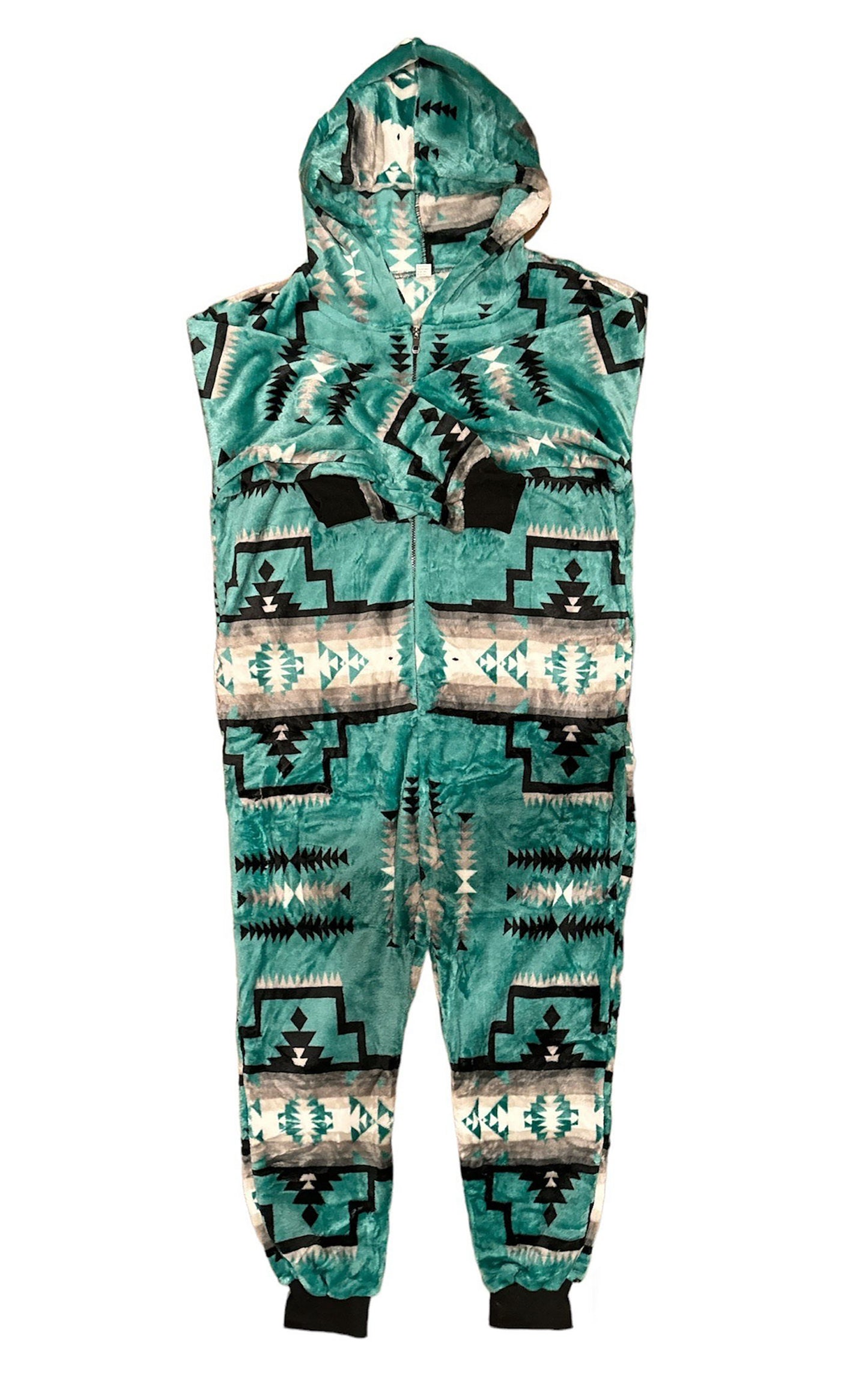 Native American Style Design Super Soft Adult One-piece Pajamas