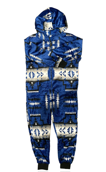 Native American Style Design Super Soft Adult One-piece Pajamas