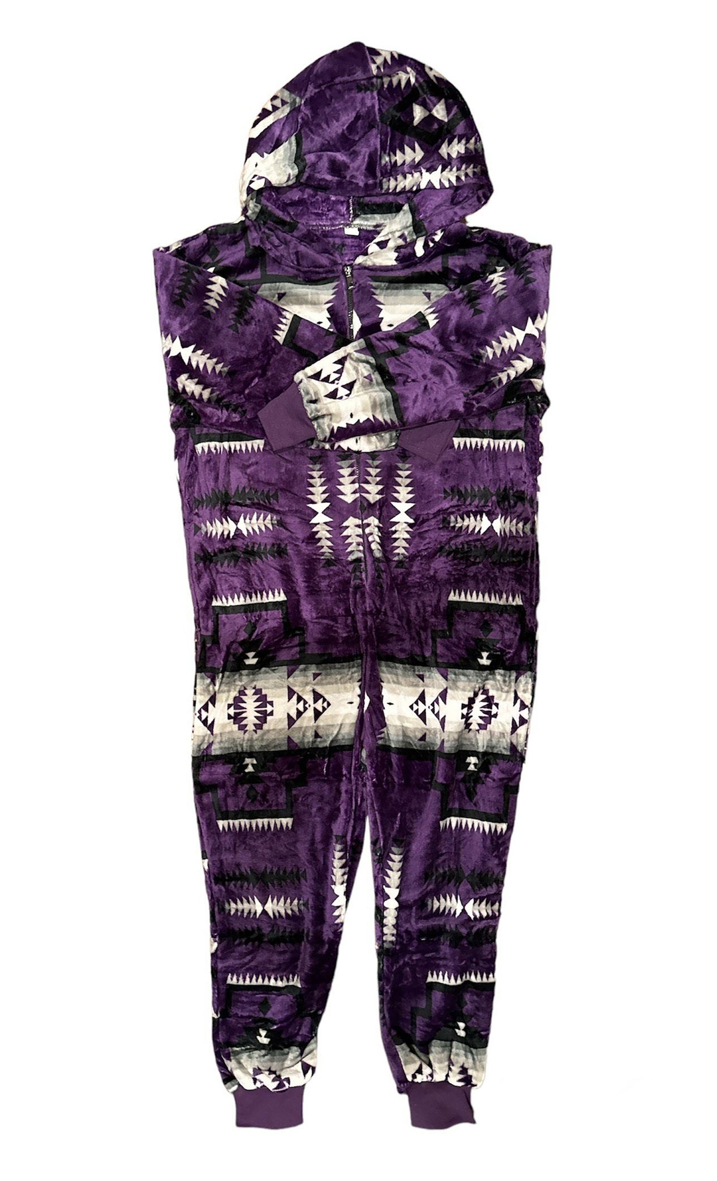 Native American Style Design Super Soft Adult One-piece Pajamas