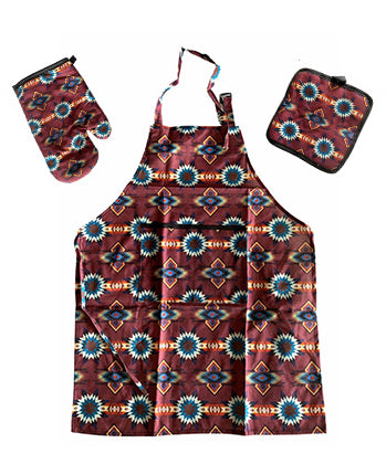 Southwest Native American Style design Apron,Oven Glove