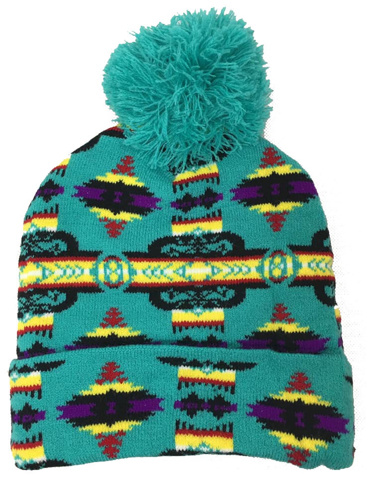 Kids Native American Style Design Kids Knit Hats