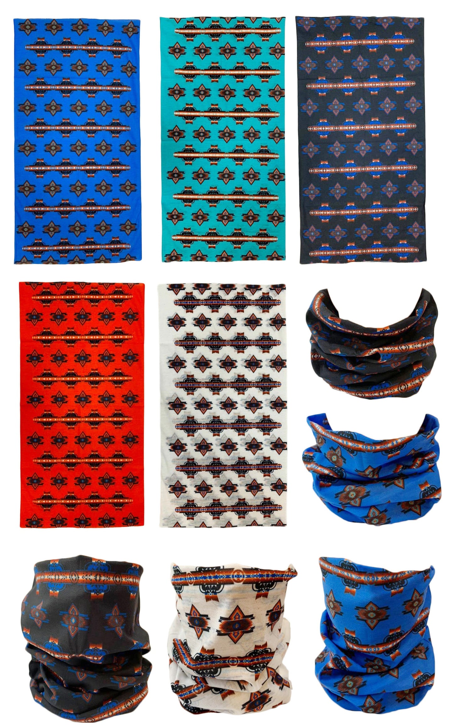 native american style design Face Mask Bandana Cooling Cover Breathable Scarf Neck Gaiter Headband Reusable