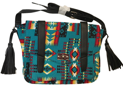 Native American Style crossbody messenger bag