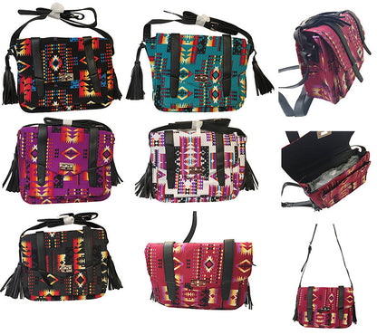 Native American Style crossbody messenger bag