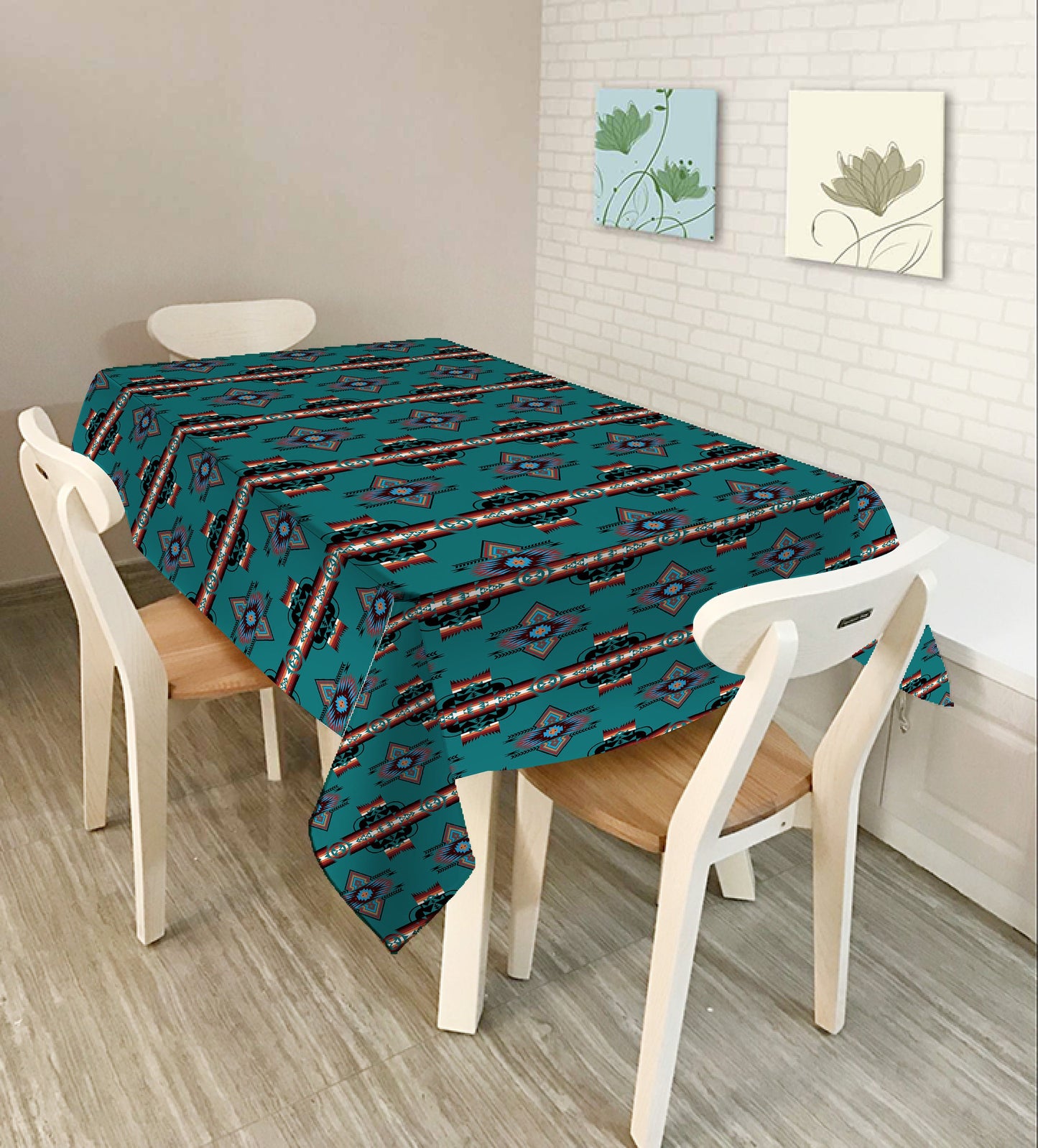 southwest Style design  6-8 people tablecloth washable outdoor and indoor 6-8 people