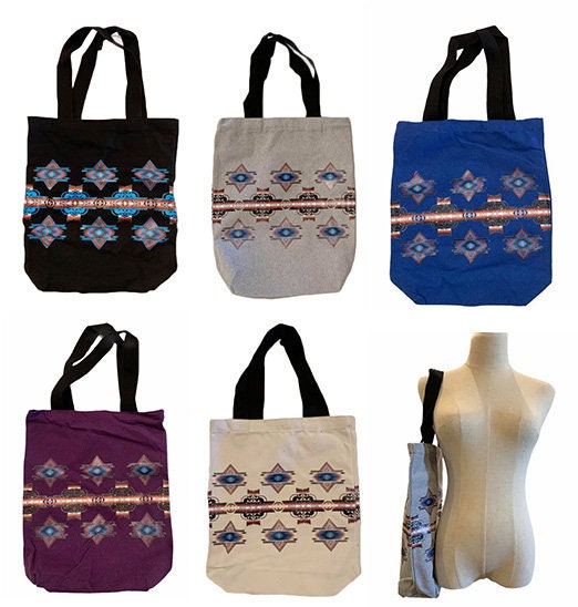 southwest native style Canvas Tote Bags