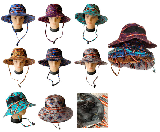 southwest native style design  Bucket Hat Boonie Sun Summer