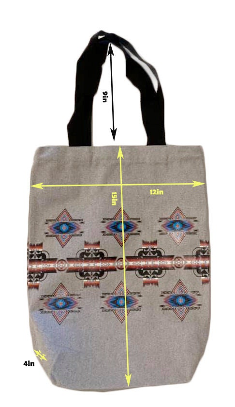 southwest native style Canvas Tote Bags