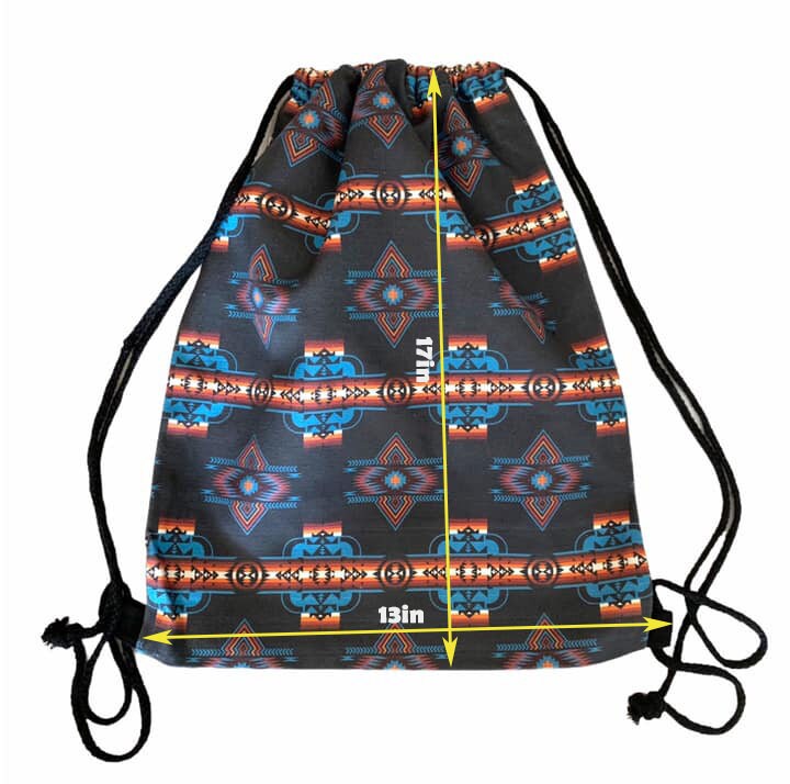 Southwest native style design drawstring bags