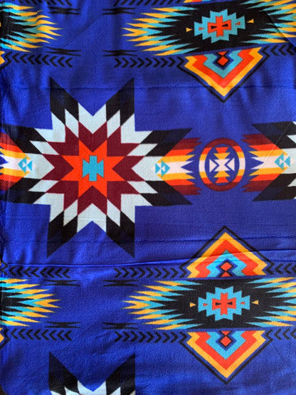 Native American style design fleece blanket full size