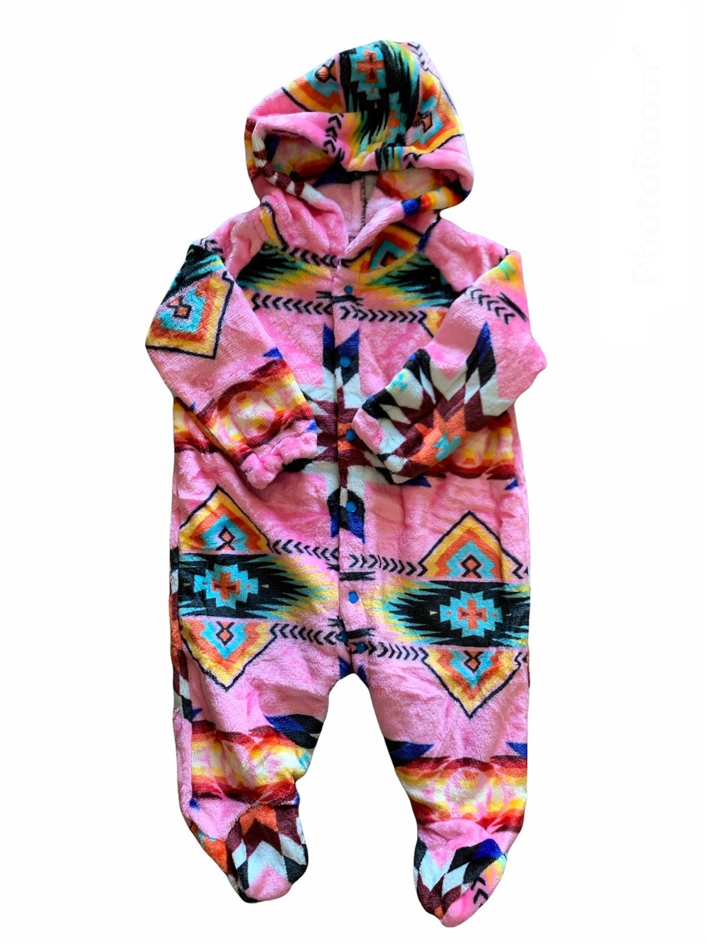 Native American style design super soft baby pajamas for unisex babys