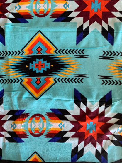 Native American style design fleece blanket full size