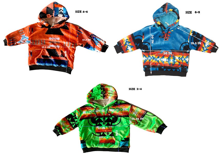 Southwest Native American Style Design Kids Hoodies