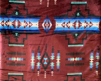 Southwest Native American Style NEW Design Super Soft Reversible Blanket