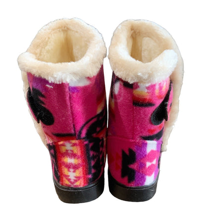 Native American Style Design Super Warm Youth Kids Boots