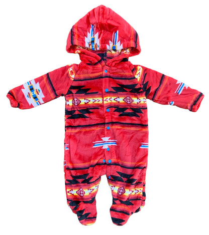 Native American Style Design Super Soft Baby One-piece Pajamas