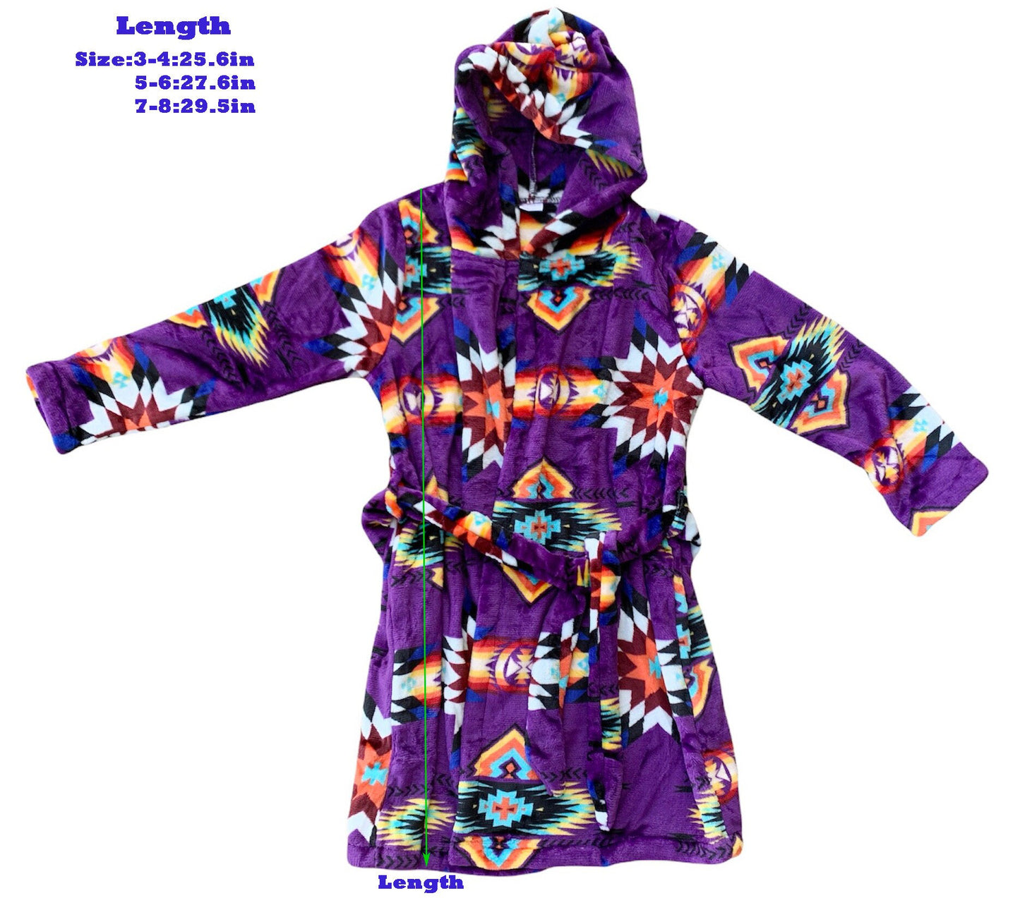 Native American Style Design Super Soft Kids Robes Pajamas