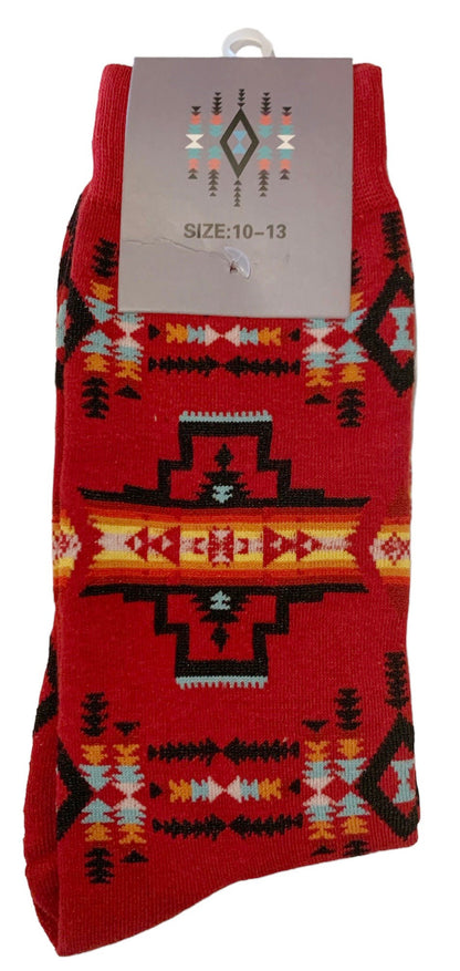 Native American Style Design New Diamond Adult Unisex Socks (9-13)